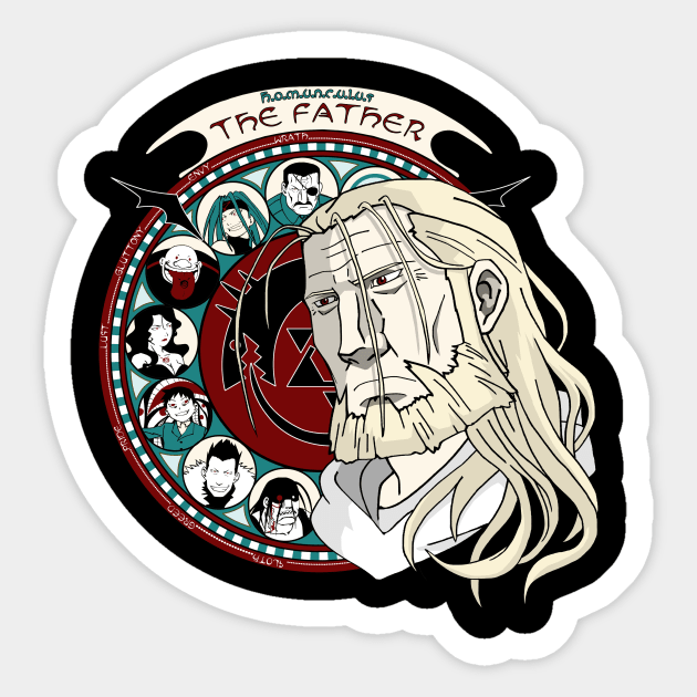 Father Sticker by Heksiah